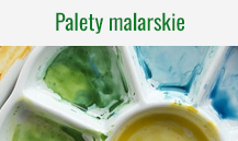 Paletki plastikowe do farb akwarelowych, akrylowych, gwaszu i in.